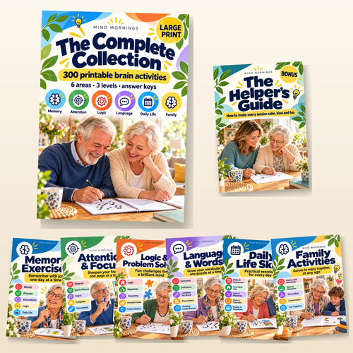 Mind Mornings Essentials: 6 printable activity packs and the Helper's Guide